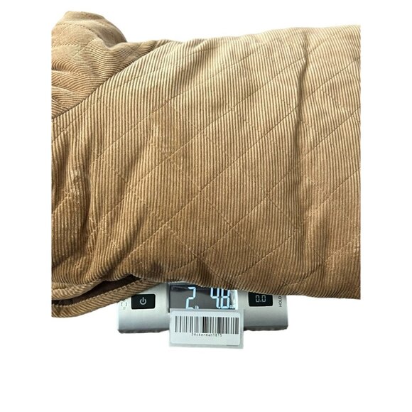 Denim & Co Reversible Corduroy Barn Coat Jacket Brown Button Closure Quilted - Picture 14 of 14